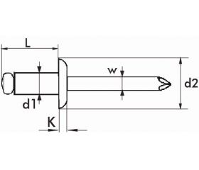 REMACHE ESTÁNDAR BRALO INOX / INOX CABEZA ALOMADA